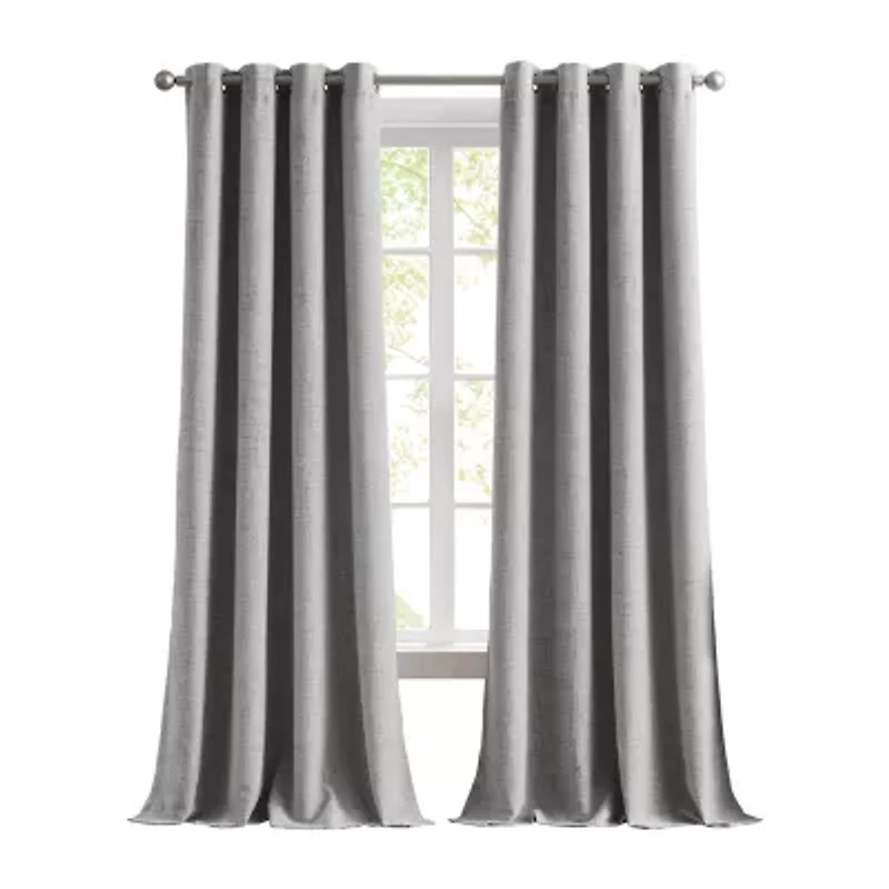 G.H. Bass & Co. Terrain Grommet Top Blackout Set of 2 Curtain Panel