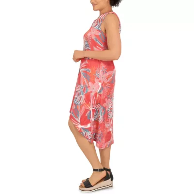 Larky Lark Womens Sleeveless High-Low Fit + Flare Dress