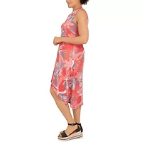 Larky Lark Womens Sleeveless High-Low Fit + Flare Dress