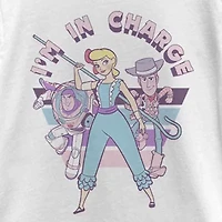 Little & Big Kid Girls Crew Neck Short Sleeve Slim Fit Toy Story Graphic T-Shirt