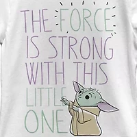 The Child Little & Big Kid Girls Crew Neck Short Sleeve Slim Fit Star Wars Graphic T-Shirt