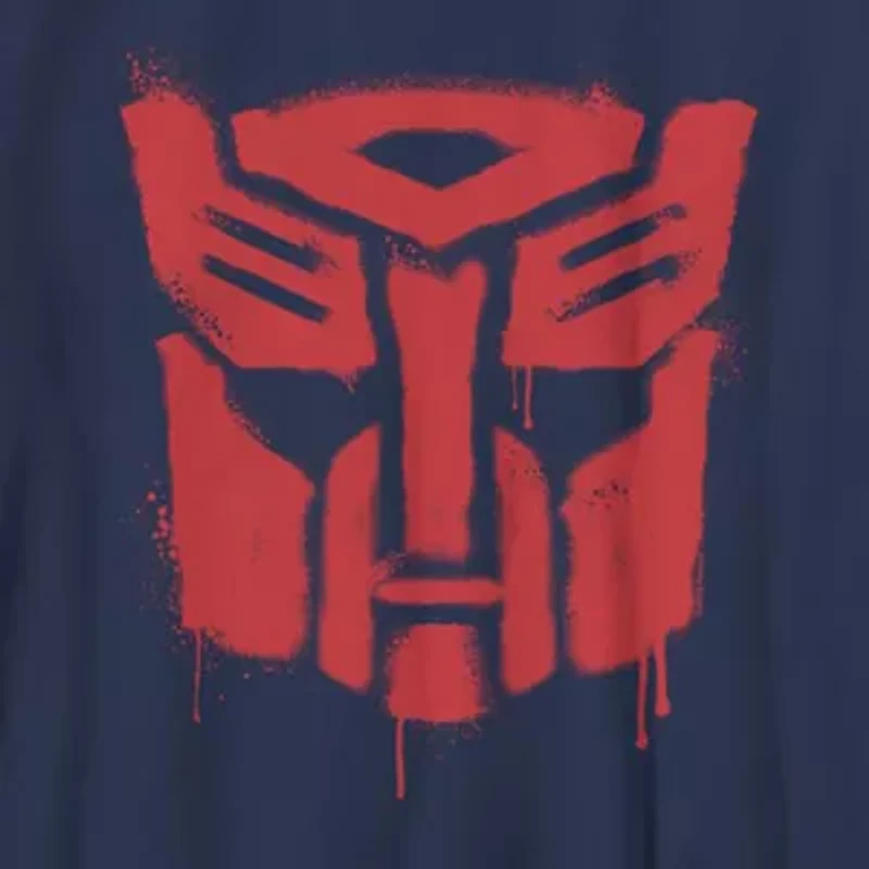 Drippy Autobot Little & Big Kid Boys Crew Neck Short Sleeve Slim Fit Transformers Graphic T-Shirt