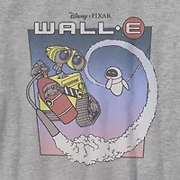 Little & Big Kid Boys Crew Neck Short Sleeve Slim Fit Wall-E Graphic T-Shirt