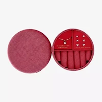 olivia and jackson Womens Cubic Zirconia 14K Gold Over Brass Heart Round 5-pc. Jewelry Set