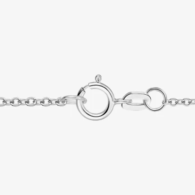 Womens Lab Created Gemstone Sterling Silver Pear 18 Inch Pendant Necklace