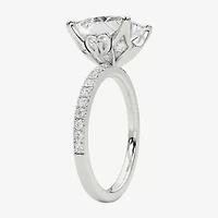 Grown Gorgeous (F / Vs2) Womens / Ct. T.W. Lab White Diamond 14K Gold Side Stone Engagement Ring