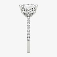 Grown Gorgeous (F / Vs2) Womens / Ct. T.W. Lab White Diamond 14K Gold Side Stone Engagement Ring