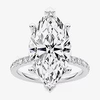 Grown Gorgeous (F / Vs2) Womens / Ct. T.W. Lab White Diamond 14K Gold Marquise Side Stone Engagement Ring