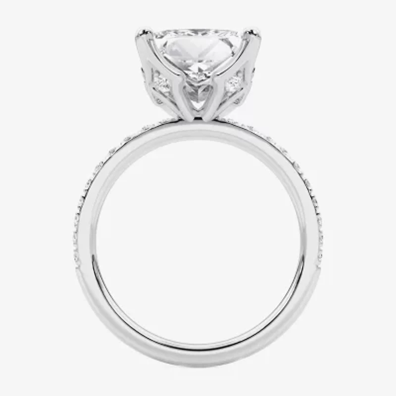 Grown Gorgeous (F / Vs2) Womens / Ct. T.W. Lab White Diamond 14K Gold Side Stone Engagement Ring