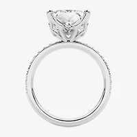 Grown Gorgeous (F / Vs2) Womens / Ct. T.W. Lab White Diamond 14K Gold Side Stone Engagement Ring