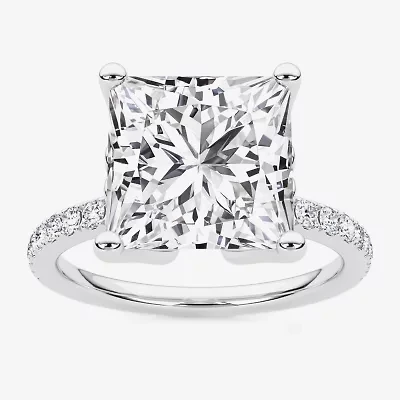 Grown Gorgeous (F / Vs2) Womens / Ct. T.W. Lab White Diamond 14K Gold Side Stone Engagement Ring