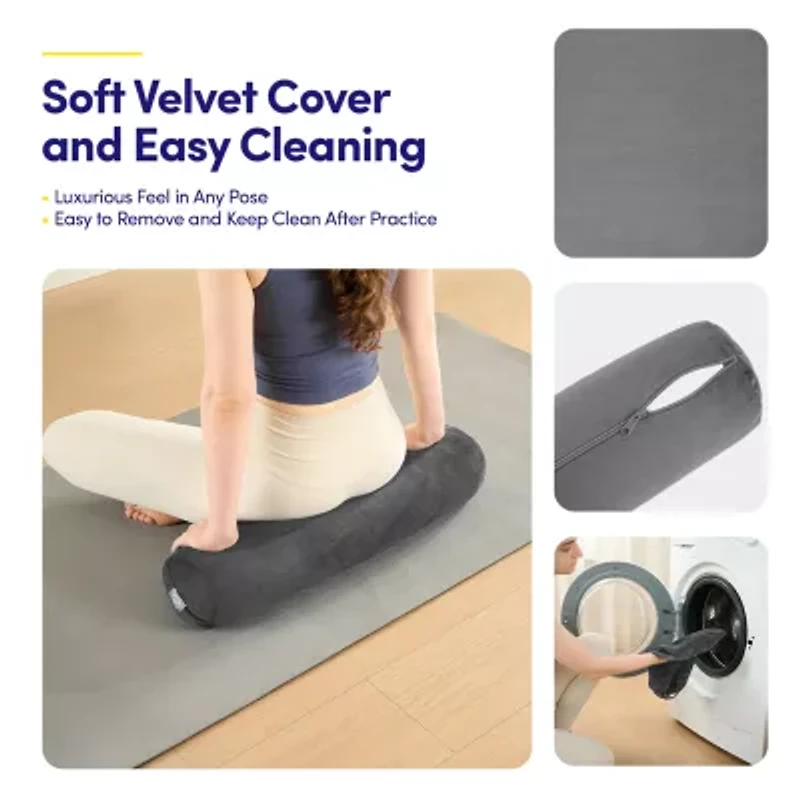 Sweet Home Collection Yoga Portable Cushion Bolster Pillow