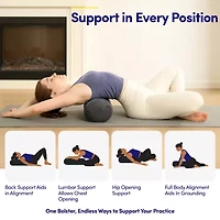 Sweet Home Collection Yoga Portable Cushion Bolster Pillow