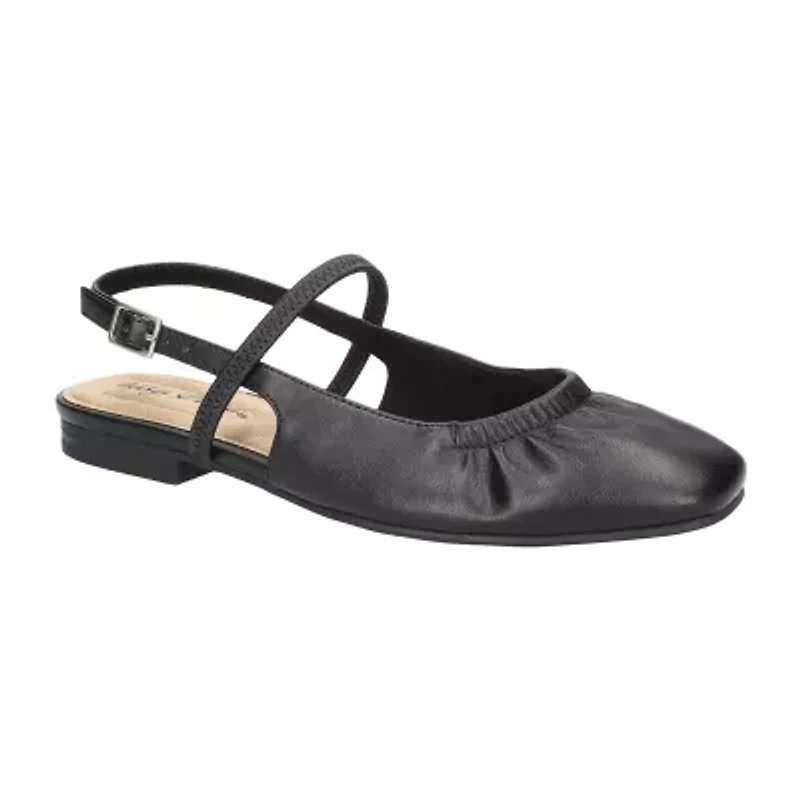 Easy Street Blake Womens Round Closed Toe Ballet Flats