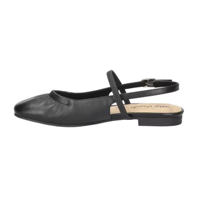 Easy Street Blake Womens Round Closed Toe Ballet Flats