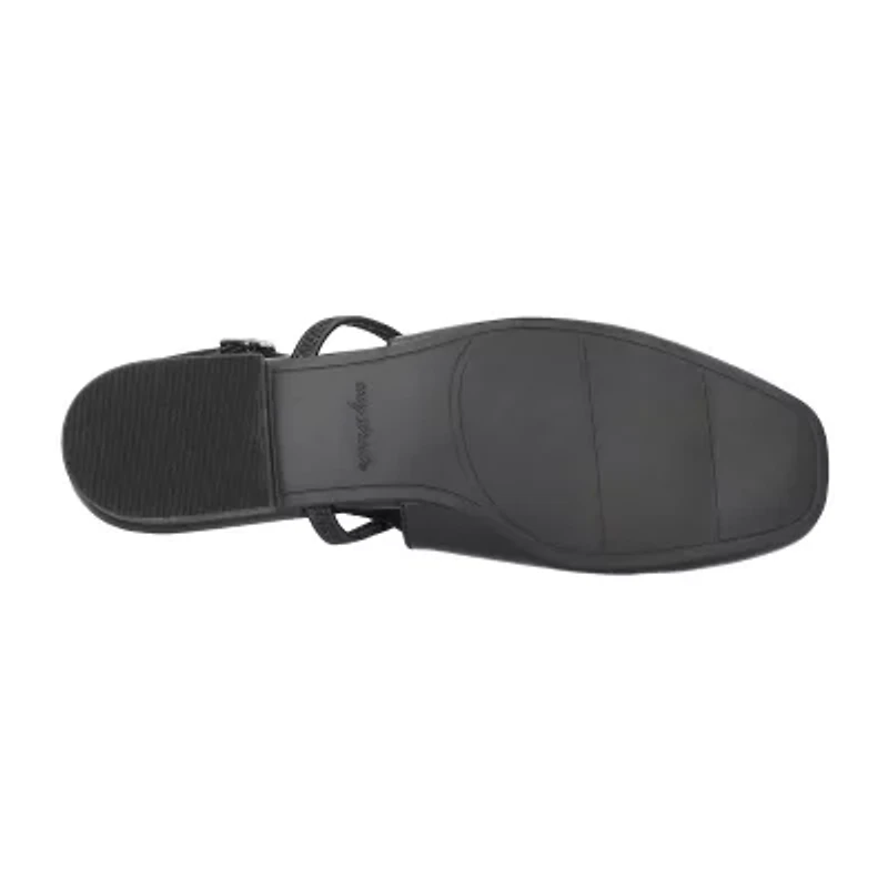 Easy Street Blake Womens Round Closed Toe Ballet Flats