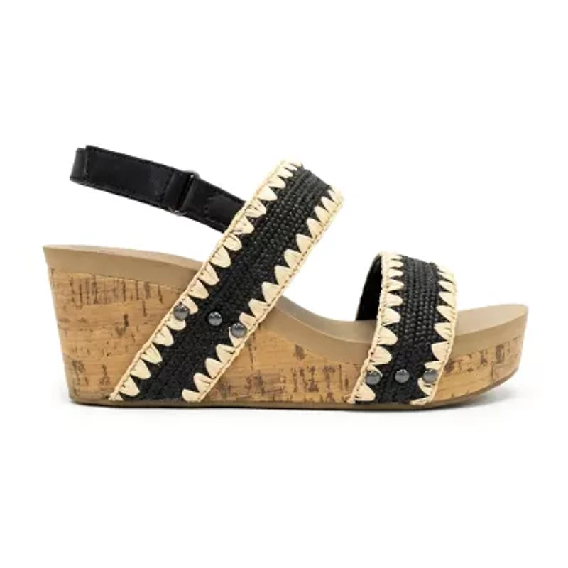 Pop Womens Kabilyn Wedge Sandals