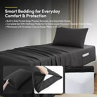 Sweet Home Collection Quilted Cozy Breathable Bedding Set Down Alternative Comforter