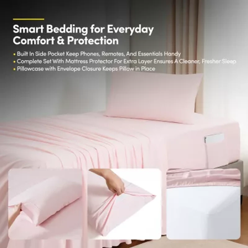 Sweet Home Collection Quilted Cozy Breathable Bedding Set Down Alternative Comforter