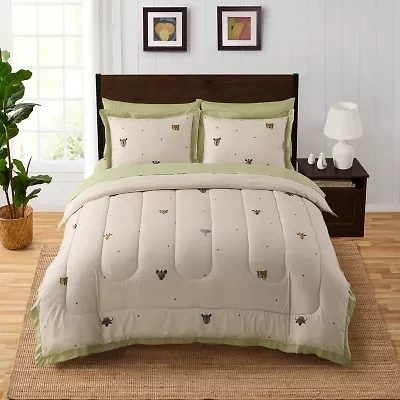 Sweet Home Collection Savana Kids Animal Printed Bedding Set Down Alternative Comforter Set