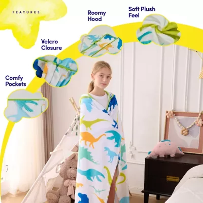 Sweet Home Collection Hooded Cozy Wearable Blanket