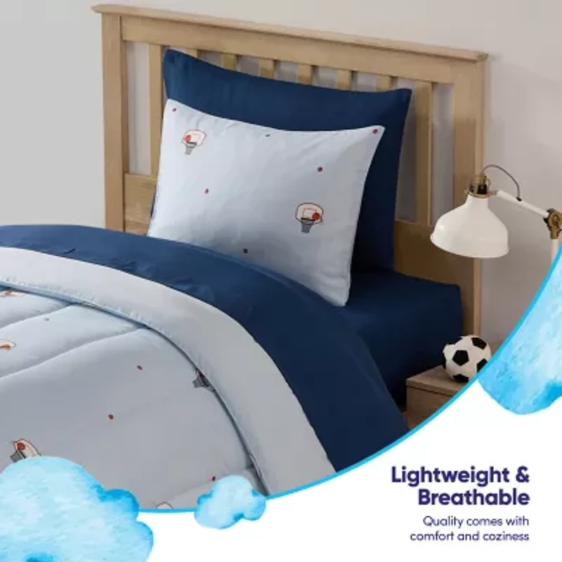 Sweet Home Collection Basketball Cozy Kids Bedding Set Down Alternative Comforter
