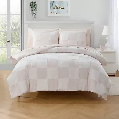 Sweet Home Collection Checkered Cute Kids Bedding Set Down Alternative Comforter Set