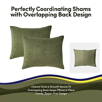 Sweet Home Collection Dino Den Cozy Kids Bedding Set Down Alternative Comforter Set