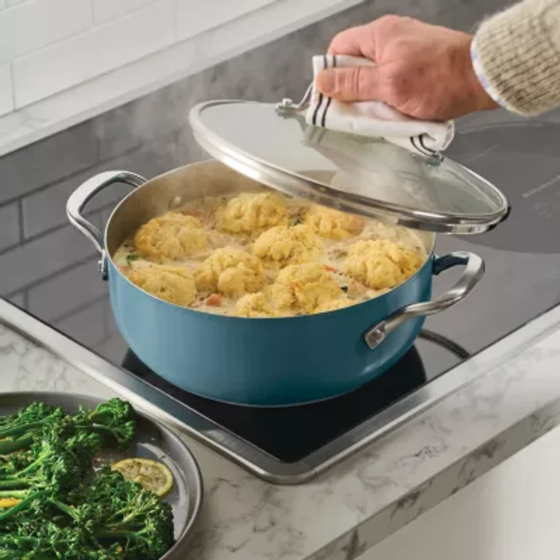 KitchenAid Color-Finished Stainless Steel 3-Ply Base 4-qt. Dutch Oven