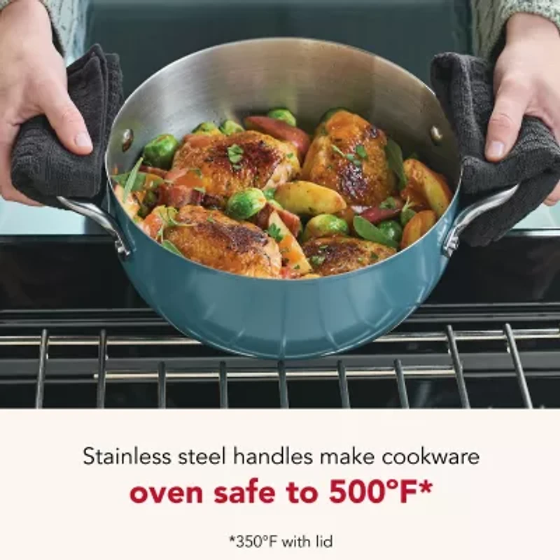 KitchenAid Color-Finished Stainless Steel 3-Ply Base 4-qt. Dutch Oven
