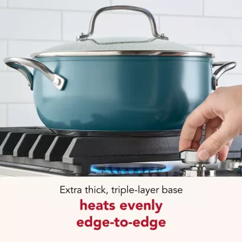 KitchenAid Color-Finished Stainless Steel 3-Ply Base 4-qt. Dutch Oven