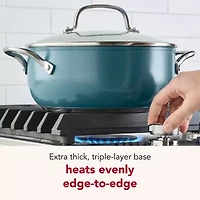 KitchenAid Color-Finished Stainless Steel 3-Ply Base  4-qt. Dutch Oven