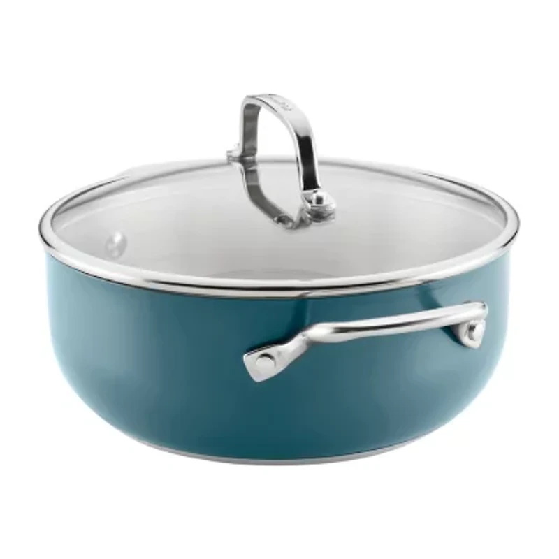 KitchenAid Color-Finished Stainless Steel 3-Ply Base 4-qt. Dutch Oven