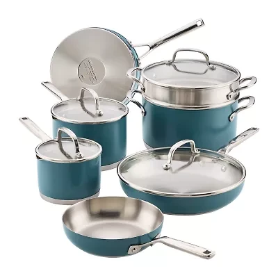 KitchenAid Stainless Steel 3-Ply 11-pc. Cookware Set