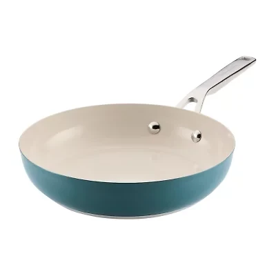 KitchenAid Color-Finished Stainless Steel Agave 3-Ply Base Stainless Steel Frying Pan