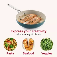 KitchenAid Color-Finished Stainless Steel Agave 3-Ply Base Stainless Steel Frying Pan