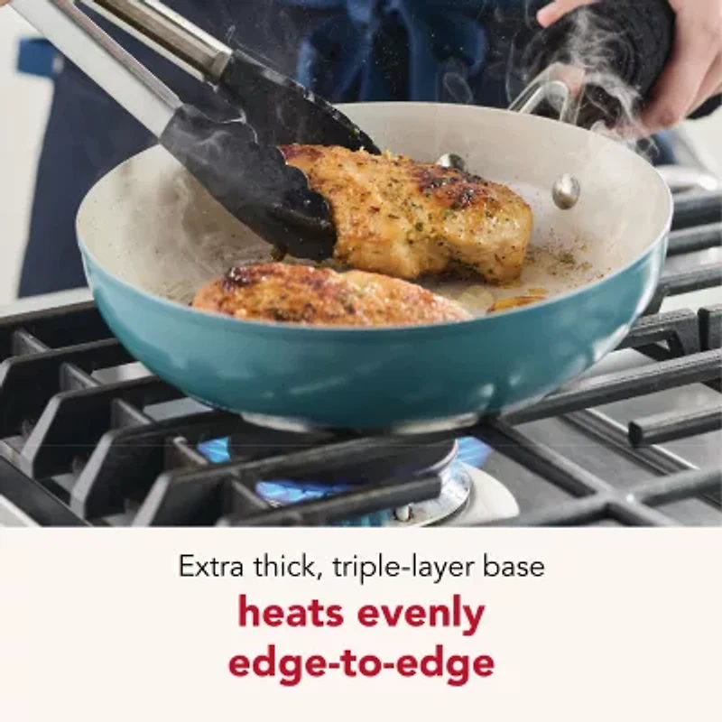 KitchenAid Color-Finished Stainless Steel Agave 3-Ply Base Stainless Steel Frying Pan