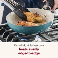 KitchenAid Color-Finished Stainless Steel Agave 3-Ply Base Stainless Steel Frying Pan