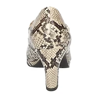 Easy Street Zest Womens Round Closed Toe Sculptural Heel Pumps