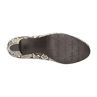 Easy Street Zest Womens Round Closed Toe Sculptural Heel Pumps