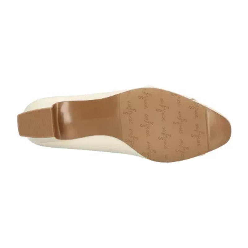 Easy Street Lyanna Womens Almond Closed Toe Block Heel Pumps