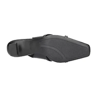 Easy Street Ridley Womens Square Closed Toe Sculptural Heel Pumps