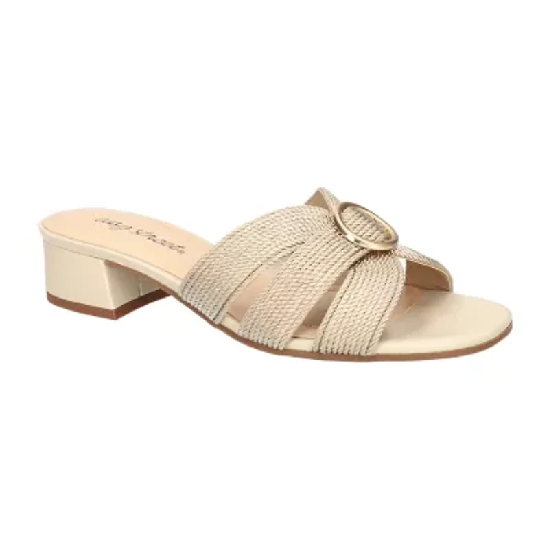 Easy Street Womens Onyx Heeled Sandals