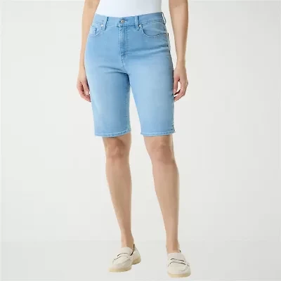 Gloria Vanderbilt Amanda Womens 11" Denim Short