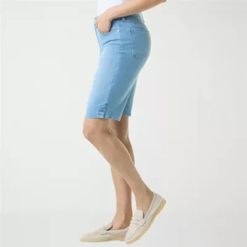 Gloria Vanderbilt Amanda Womens 11" Denim Short