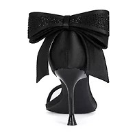 IZZY by AZALEA WANG Adora Womens Square Open Toe Stiletto Heel Pumps