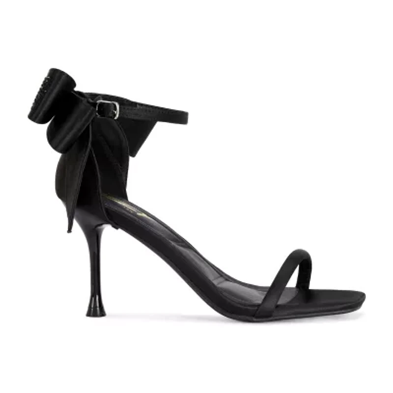 IZZY by AZALEA WANG Adora Womens Square Open Toe Stiletto Heel Pumps