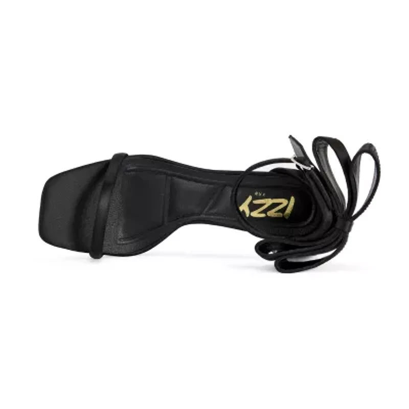 IZZY by AZALEA WANG Adora Womens Square Open Toe Stiletto Heel Pumps