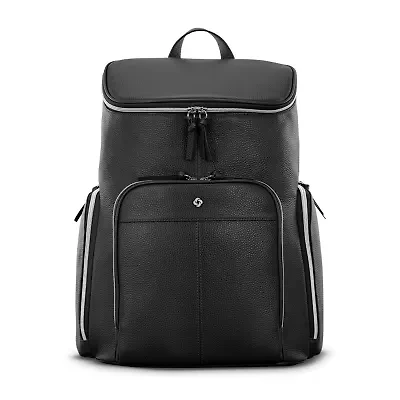 Samsonite Mobile Solution 2 Leather Deluxe Unisex Adult Padded Straps Backpack