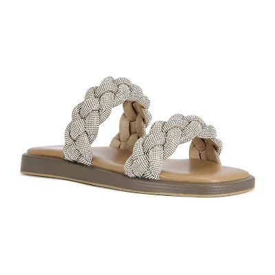 IZZY by AZALEA WANG Andra Womens Footbed Sandals